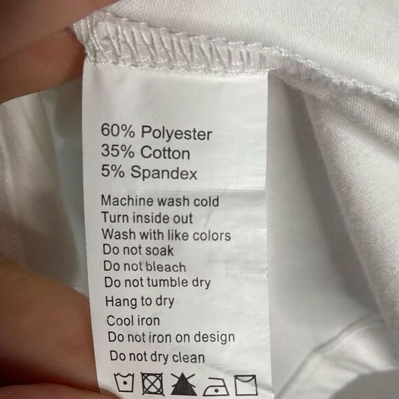 Seint Boyfriend Tee Women’s White size XL T-Shirt Ligtweith Soft Crew Neck - Picture 5 of 8